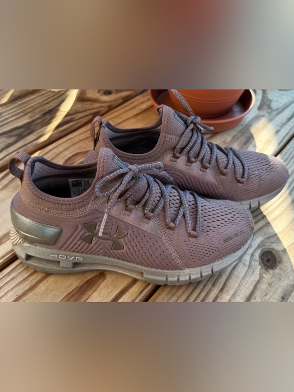 Under Armour Women's Dusty Purple Lace-Up HOVR Sneakers
